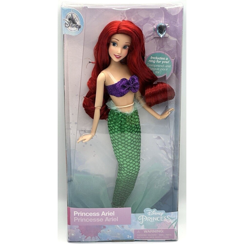 Disney Store Exclusive Princess Ariel 12” Classic Doll w/Ring The Little Mermaid